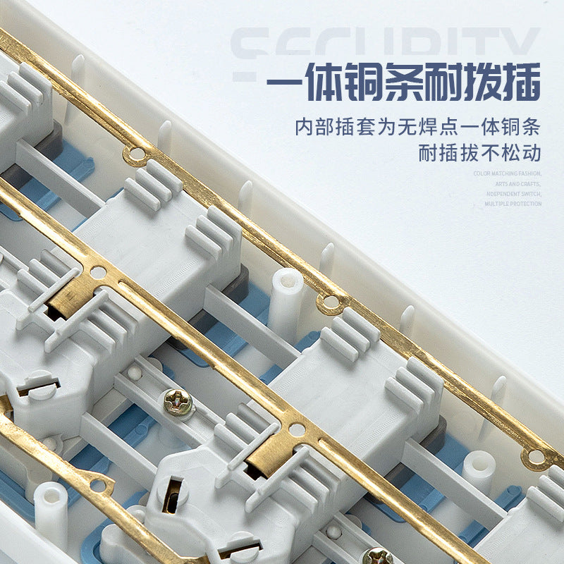 610 series 28-outlet power strip for dorms, 606 panel socket converter plug, corded power strip with long cord