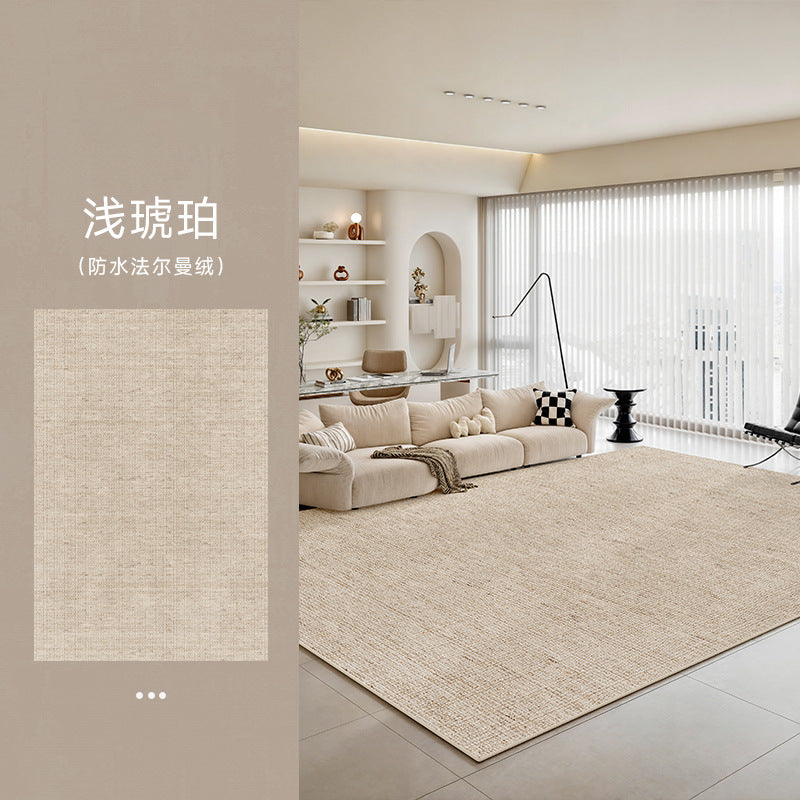 Distribute living room carpets  new style no-wash and wipeable sofa cream style waterproof bedroom bedside high-end floor mat