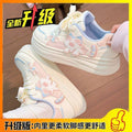 Simple pink women's shoes cute kitten white shoes women  spring and autumn new cartoon student thick solek-style sneakers