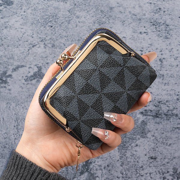 Wallet Women's Short Thin and Small Student Wallet 2024 New Cute Niche Change Bag Coin Bag Organ Card Bag