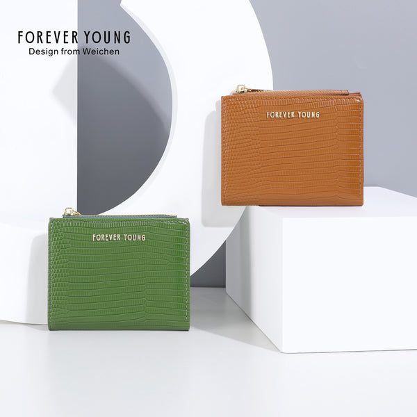 Forever young short wallet 20% off women's multi-functional fashion simple change bag card bag women's wallet