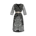 new arrival: plus size african women's chiffon loose-fit dress with belt - perfect for cross-border e-commerce on