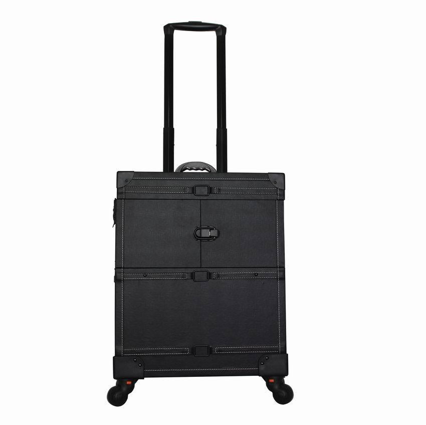Korean fashion trend makeup artist pull rod cosmetic case universal wheel toolbox large capacity storage box cosmetic storage