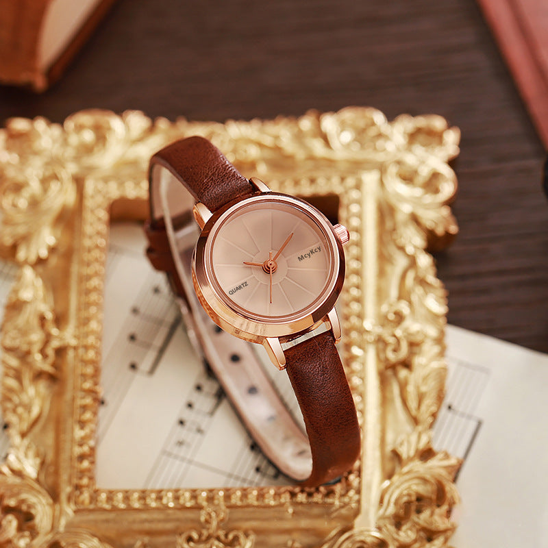 2025 hot-selling, trendy, niche, and accessible luxury women's quartz watch - artistic, retro, student style, minimalist, and versatile