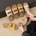 Birkenstock casual beach sandals - trendy women's flip-flops for outdoor wear - 2025 summer new arrival - lightweight, low-profile, hook-and-loop sandals