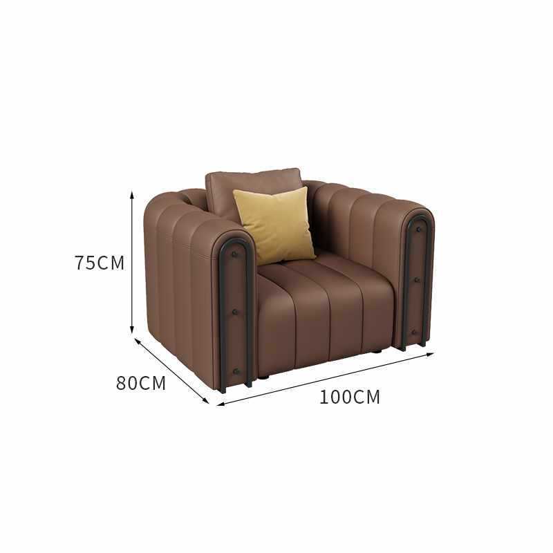 Nordic business lounge sofa and coffee table set - ideal for hotel lobbies, clubs, and reception areas - straight-row negotiation sofa table and chairs