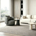 Luxury single sofa chair bar hotel b&b guest room lazy sofa chair rotatable round table combination