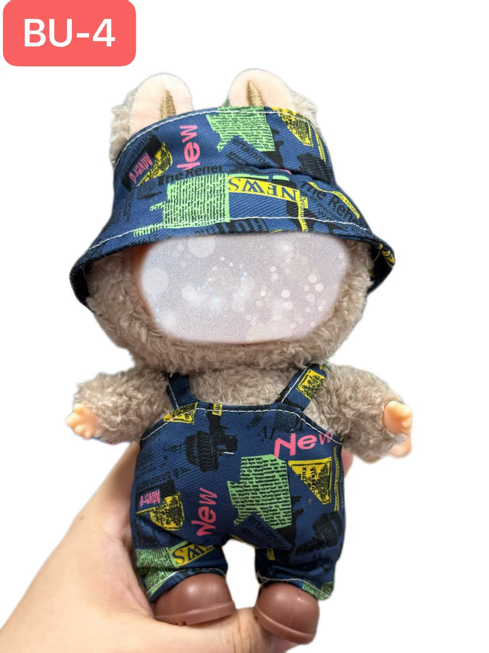 Labubu doll clothes labubu 17cm doll cute dress up one, two, three instead of suitstuffed toys