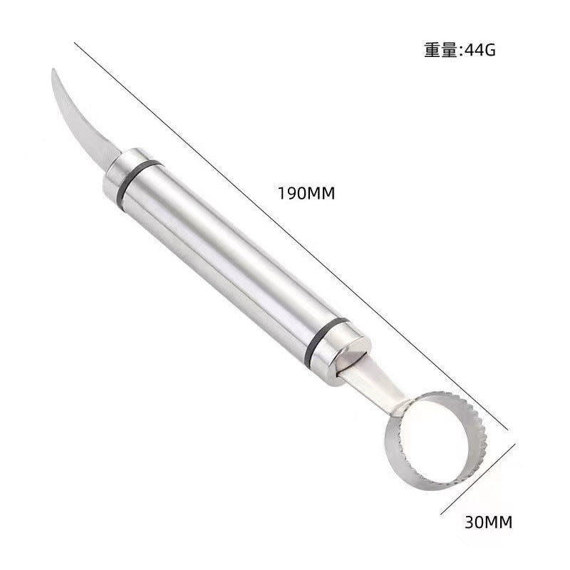 New stainless steel double-ended pomegranate opener - portable home tool for opening pomegranates, peeling oranges, and opening pomelos