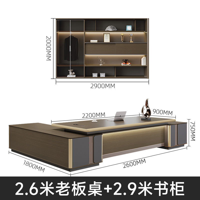 Executive desk set - premium, high-end office furniture for ceo, chairman, and senior management