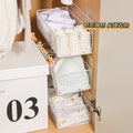Wardrobe storage underwear storage box pull-out student dormitory wall-mounted underwear socks intimates storage handy gadget