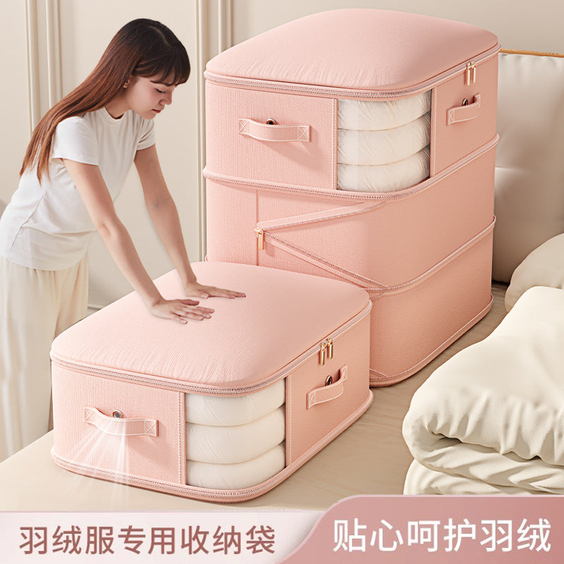 Perspective down jacket quilt vacuum compression storage bag clothing finishing wardrobe bag large capacity quilt packaging