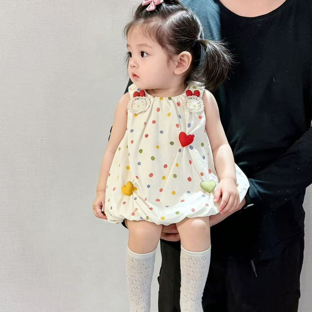 Korean style lightweight sleeveless bodysuit - summer baby clothes, sweet infant & toddler outerwear, cute summer romper