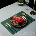 Ceramic marble pattern tableware model room tableware decoration european style western food plate steak plate suit