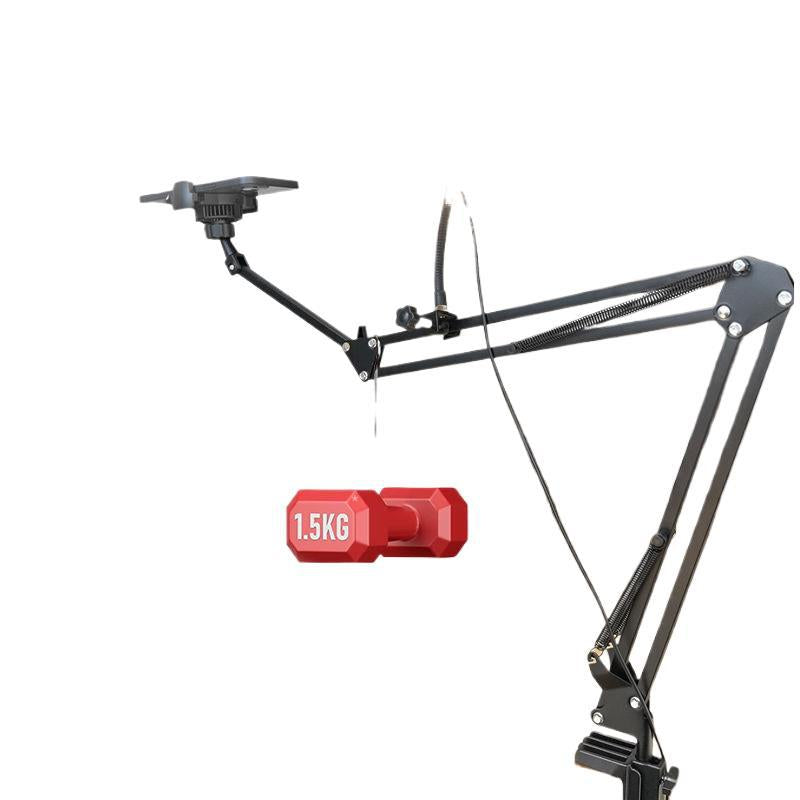 Live broadcast stand desktop cantilever cooling mobile phone holder overhead shot food live broadcast shooting beauty fill light multi-function