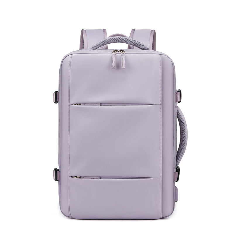 Casual Backpack Women's Large Capacity Outdoor Sports Travel Backpack Expansion Dry and Wet Separation Luggage Bag Computer Bag