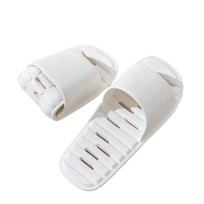 Hotel business trip foldable leaky slippers for women home indoor travel handy gadget bathroom non-slip quick-drying lightweight