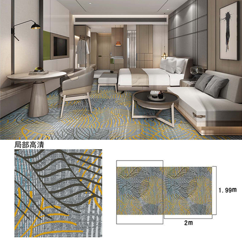 Hotel, guesthouse, b&b room corridor carpet, nylon b1 grade fireproof, full coverage, thickened, soundproof bedroom bedside rug