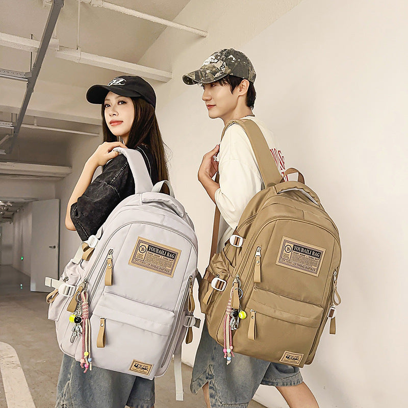 School bag junior high school girl student backpack high school college student travel backpack large capacity nylon backpack male wholesale