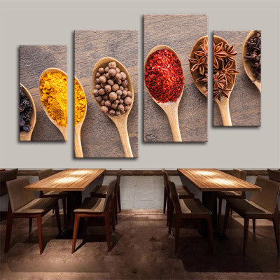 Hotel decorative painting hot pot restaurant box hanging painting creative restaurant barbecue shop seasoning wall background mural