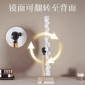 Crystal smart acrylic base makeup mirror with led light - desktop vanity mirror for bedroom