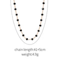 Wholesale alloy zircon necklaces - new european and american cross-border styles, minimalist luxury, unique jewelry for women, simple, fashionable, and versatile clavicle chains