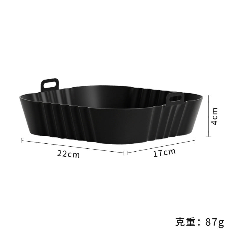 hot-selling silicone baking pan, high temperature resistant air fryer, easy to clean round baking mold, for home silicone baking pan