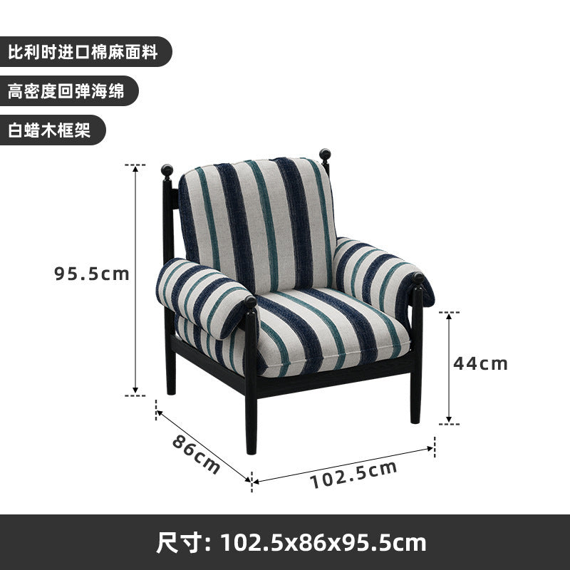 Red wu chair single sofa chair solid wood high back living room medieval style sofa chair frenchaccessible luxury lazy chair