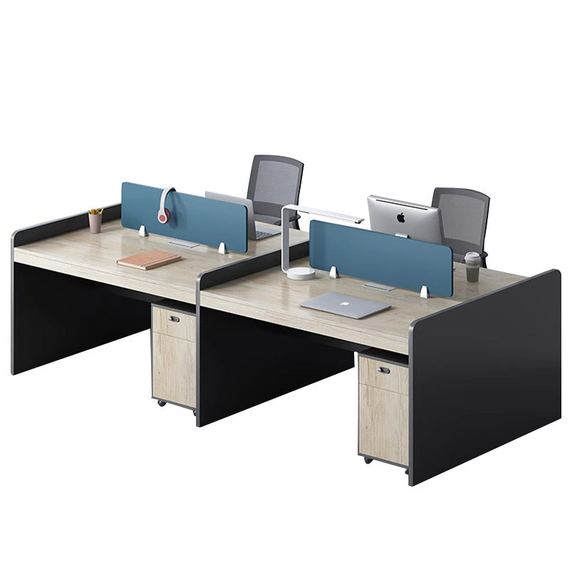 Staff screen desk casual modern office workstation table and chair combination face-to-face multi-person slot staff booth