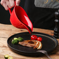 European style ceramic sauce boat western food steak juice bucket cup teppanyaki black pepper tomato juice ceramic handle cup seasoning
