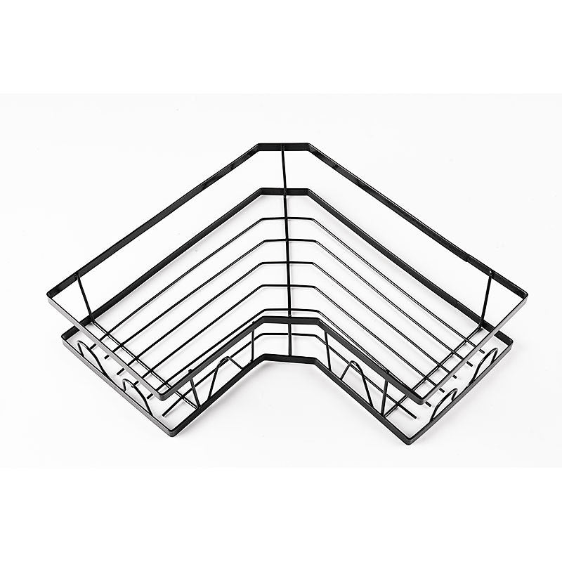 Wrought iron bathroom rack triangular non-punching storage rack toilet corner wall hanging toiletries finishing shelf