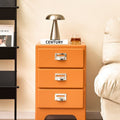 Japanese retro abs complete three-drawer chest bedroom bedside table sofa side cabinet ins style storage pull handle drawer