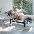 Le corbusier designer lc4 lounge chair - stainless steel leisure chair for home, balcony, office nap