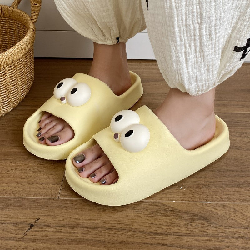 Eva big eye slippers - summer women's cute & stylish new design - non-slip indoor/outdoor beach flip-flops