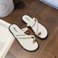 2024 new women's thong sandals - summer outdoor wear, fairy style, new flat anti-slip design, perfect with skirts, soft sole, single strap