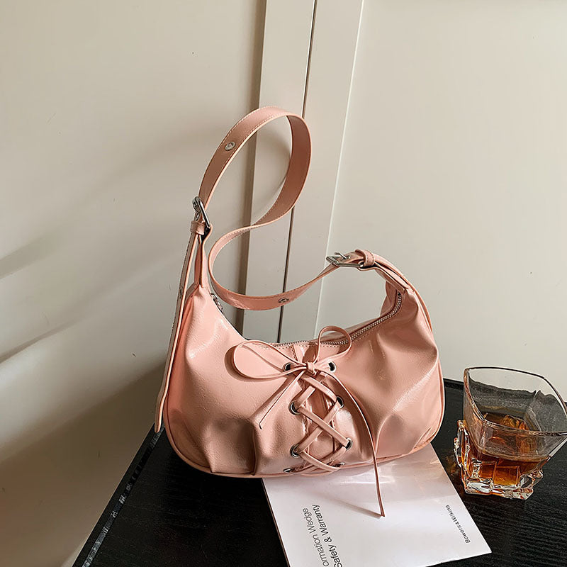 Cross-border fashion niche straps dumpling bag women's 2025 new popular versatile single shoulder messenger bag commuter armpit bag