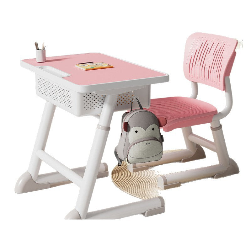 Children's learning table for primary school students, home writing homework desk, table for children's training and tutoring class desks and chairs suit