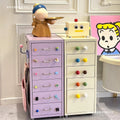 Drawer-type storage cabinet under the desk, drawer cabinet with lock, bedside table, multi-layer iron storage cabinet