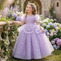 Girls' formal dress - european style, mesh overlay, courtly elegance, children's birthday princess dress, performance costume, new summer collection