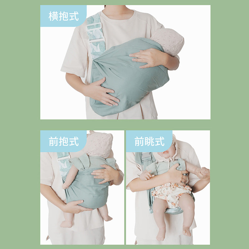 Baby carrier - front facing, infant & toddler, single shoulder, all-season, outdoor, breathable, portable, and easy to store