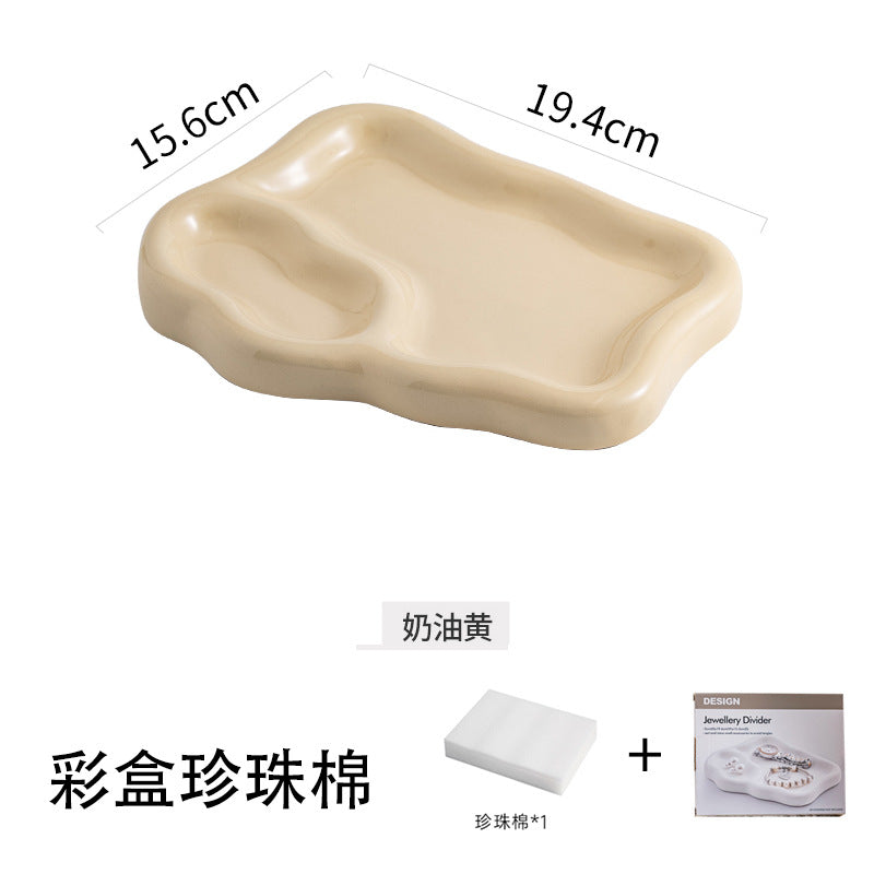 Insaccessible luxury desktop jewelry storage display tray popular photo props good-looking stylish tray storage tray