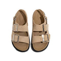 2025 retro birkenstock-style double strap sandals for women - summer outdoor wear, soft sole, chunky platform, roman-style thong sandals, open toe beach sandals