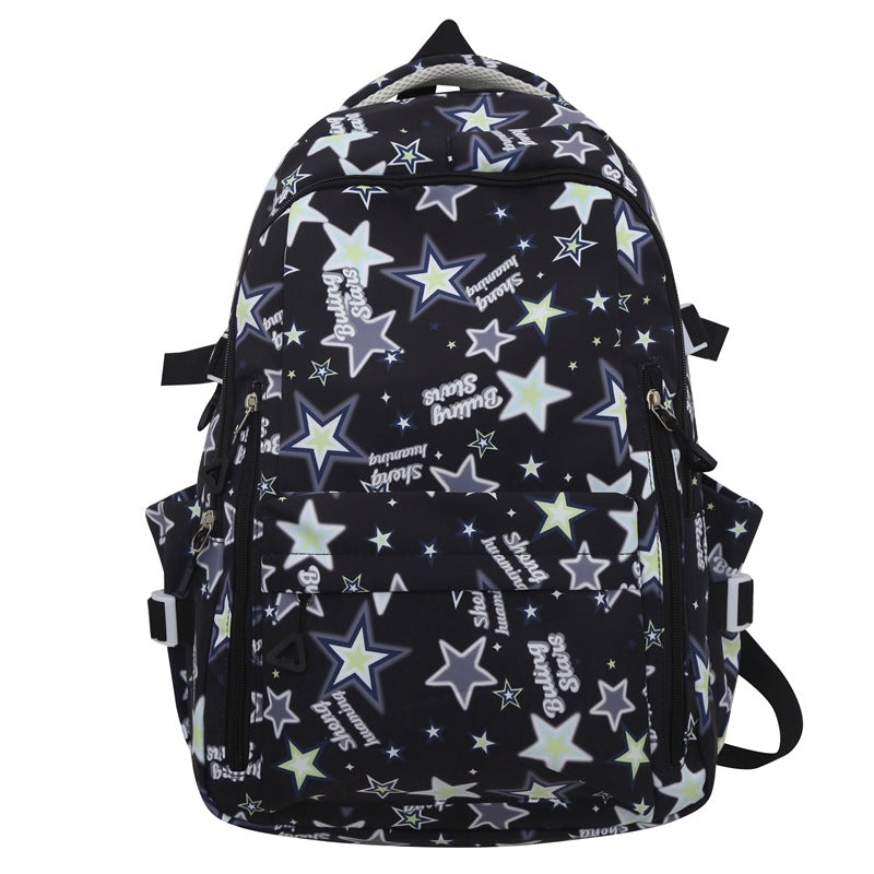 New schoolbag small fresh cute female ins Japanese cartoon graffiti junior high school high school students large capacity backpack