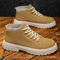 Men's 2025 spring collection: british style high-top outdoor vintage work boots, casual versatile martin boots, trendy footwear