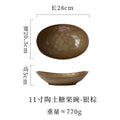 11inch clay candy bowl-silver brown