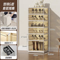 Foldable shoe box transparent no-assembly shoe cabinet shoe organizer shoe rack home entrance essential multi-layer simple space-saving