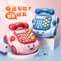 Infant & toddler light & sound telephone toy - educational & early learning pull-along toy for boys & girls
