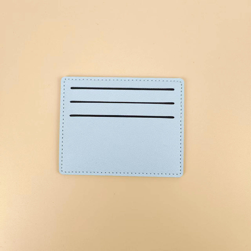 Simple women's short card bag, bank card, credit card, certificate storage card holder.