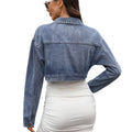 Fashion cross-border foreign trade  independent station new arrivaleasiest for matchslimming lookretro classic short denim outweartops