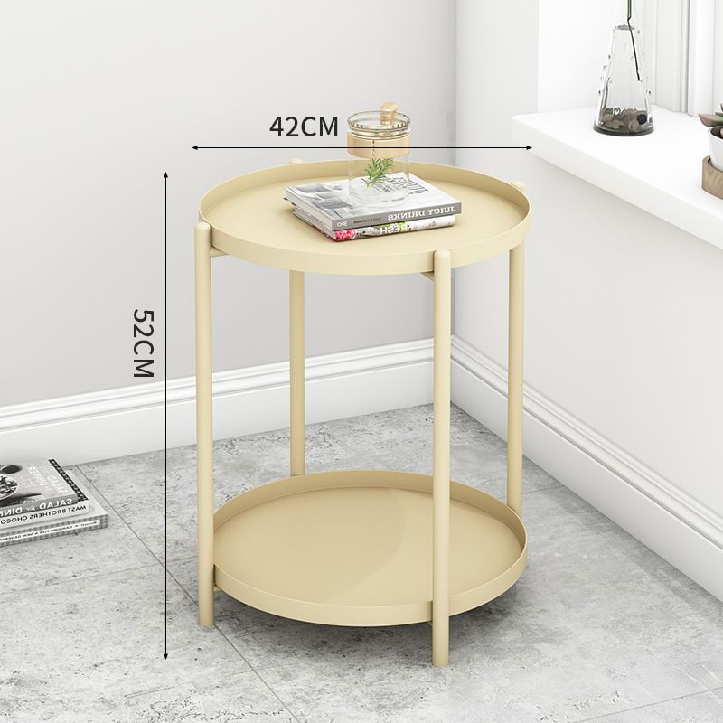 Scandinavian side table for home living room iron art coffee table bedside table tray table modern casual bedroom creative round table